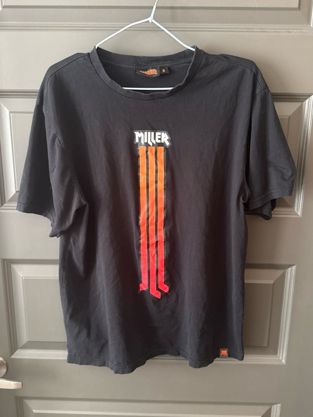 Official Jack Miller MotoGP Graphic T-Shirt Black Red Orange Gradient Small